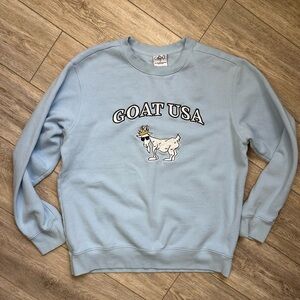 GOAT USA Crewneck Sweatshirt Blue Large